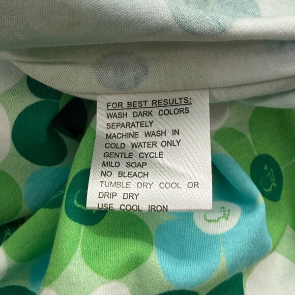 Magnolia Lane Women's Masters Pajama Pants Loungewear Green Blue Cotton Size XS - Picture 8 of 12